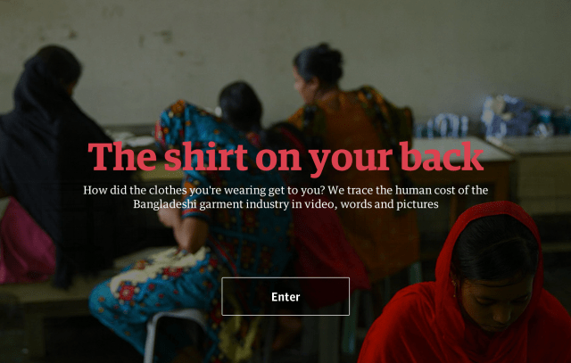 The shirt on your back